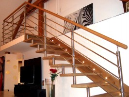 Menuiseries intérieures - Escalier bois / alu